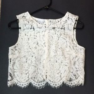 Jenny Yoo Lace Ivory Anthropologie XS Bhldn